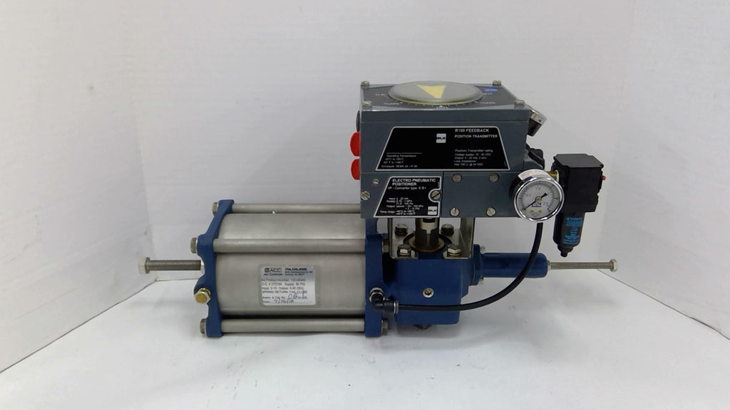 BIFFI B-015U-S080-FSA Rotary Actuator W/ BLK R100-98456& V100-60597 Transmitter