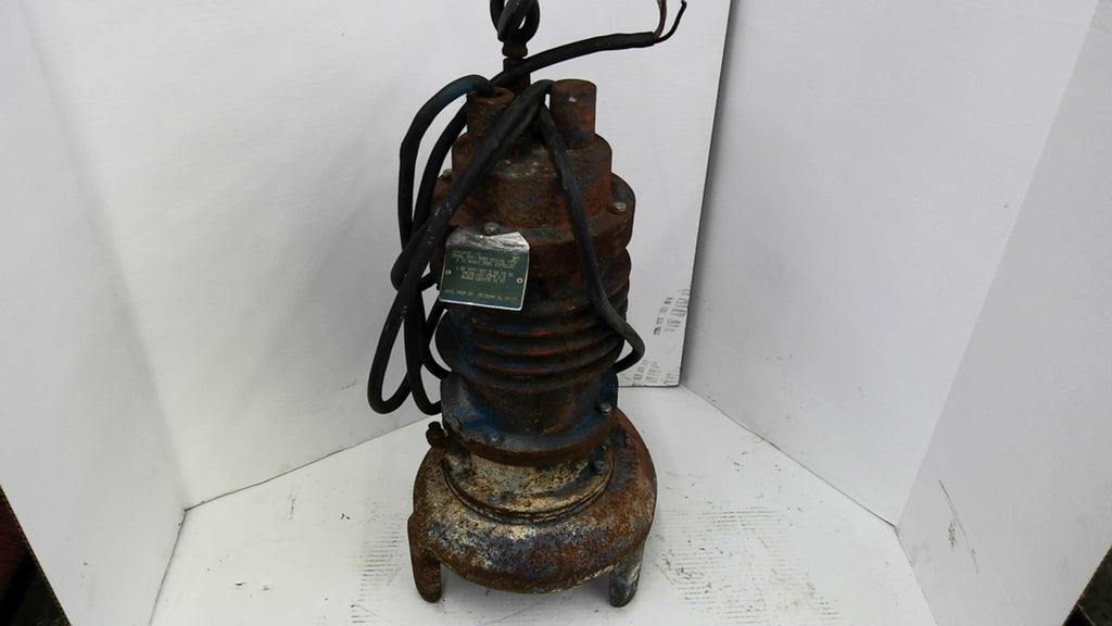 Weil Pump 2501 1 HP Subm Sewage Pump 1800 RPM 4 P 3 Phase 460 V 60 HZ 15' Cable