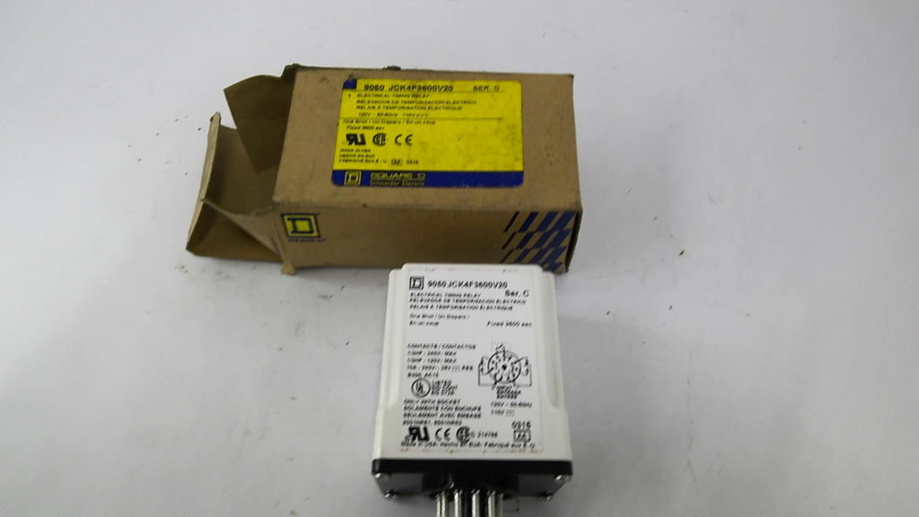 Square D 9050 JCK4F3600V20 Timing Relay