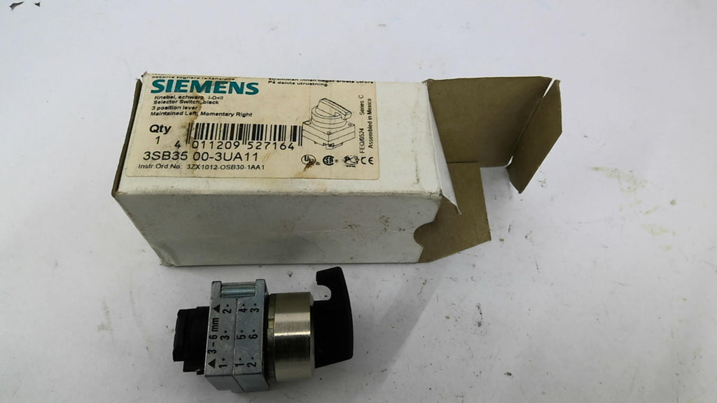 Siemens 3SB35 00-3UA11 Selector Switch 3 Position Lever