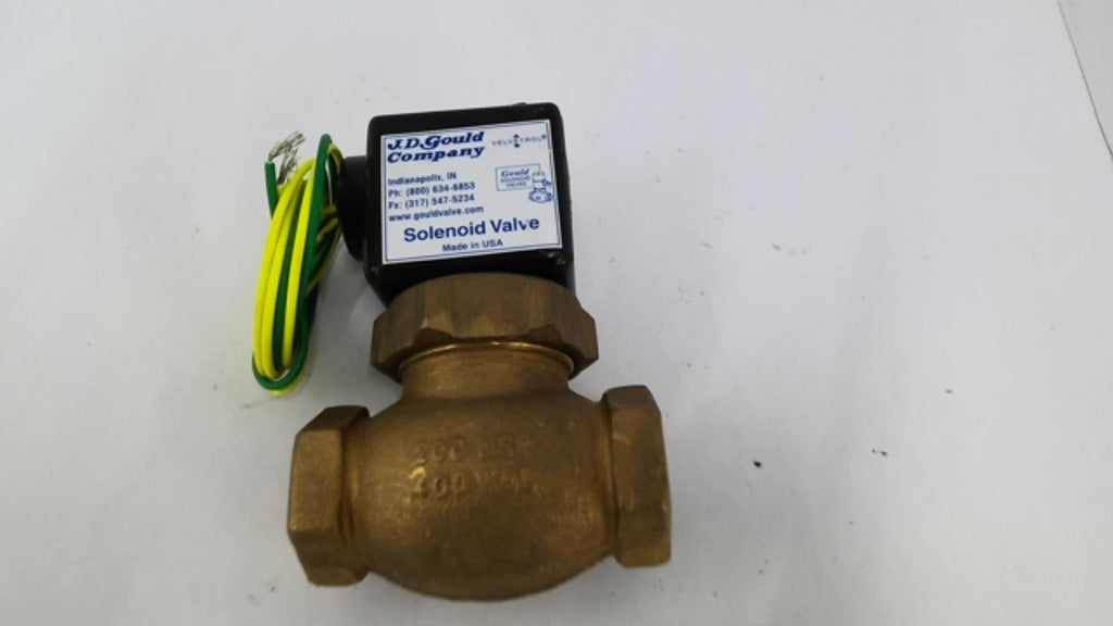 JD Gould M-1-3T 120V Solenoid Valve Size 1 5-125 PSI