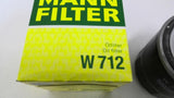 MANN Filter W712 Lot Of 2