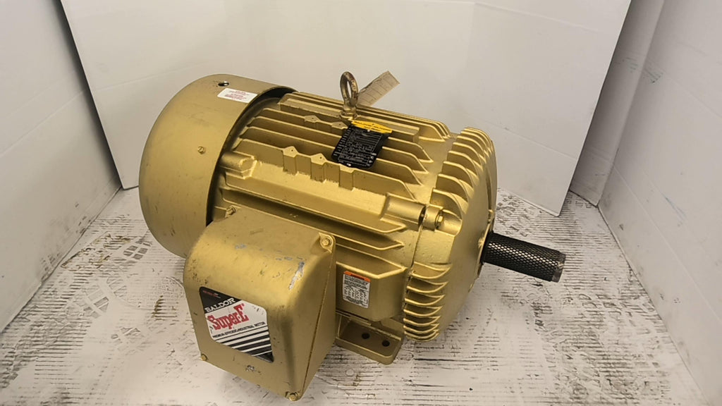 Baldor EM4103T 25 HP AC Motor 1800 RPM 4P 3 Phase 284T 208-230/460 V TEFC 60 HZ