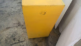 Yellow Chemical Cabinet 15"L X 20"W X 32"H With one Shelf