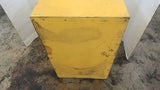 Yellow Chemical Cabinet 15"L X 20"W X 32"H With one Shelf