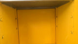 Yellow Chemical Cabinet 15"L X 20"W X 32"H With one Shelf