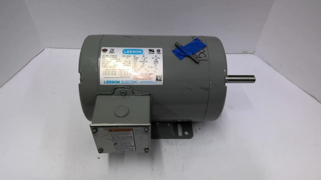 Lesson 117406.00 1 HP AC Motor 1140 RPM 3 Phase 56HZ 208-230/460 Volts TENV 56HZ