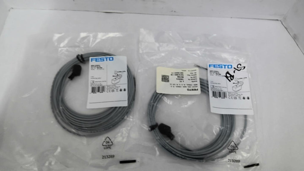FESTO NEBV-Z4WA2L-R-E-5-N-LE2-S1 Connecting Cable Lot Of 2