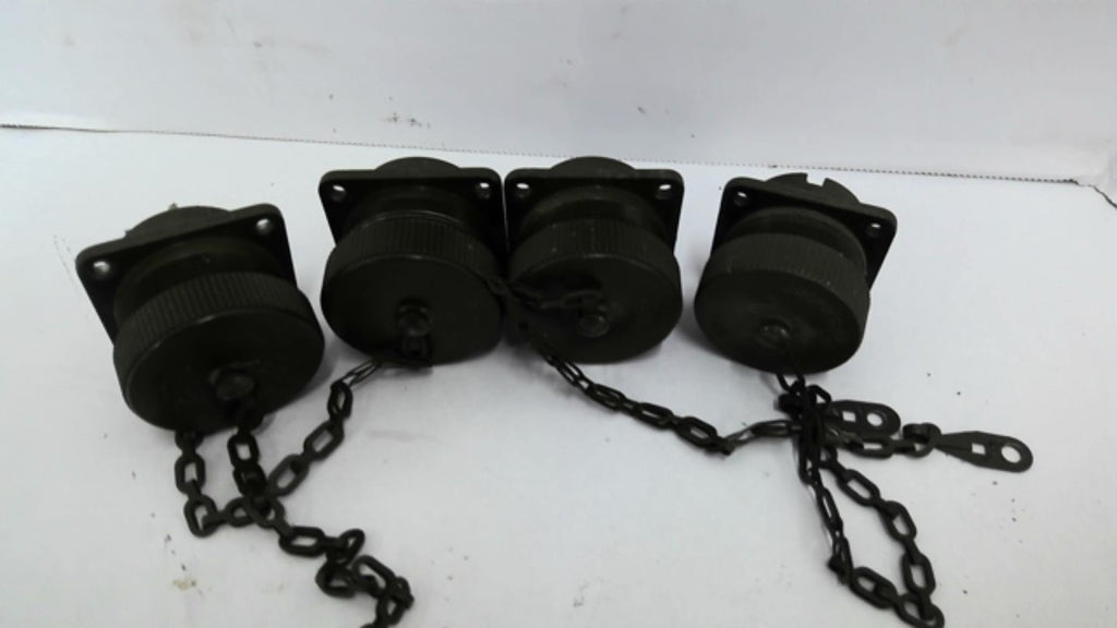 MS25043-24 Receptacle and Dust Cover Lot Of 4