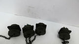 MS25043-24 Receptacle and Dust Cover Lot Of 4