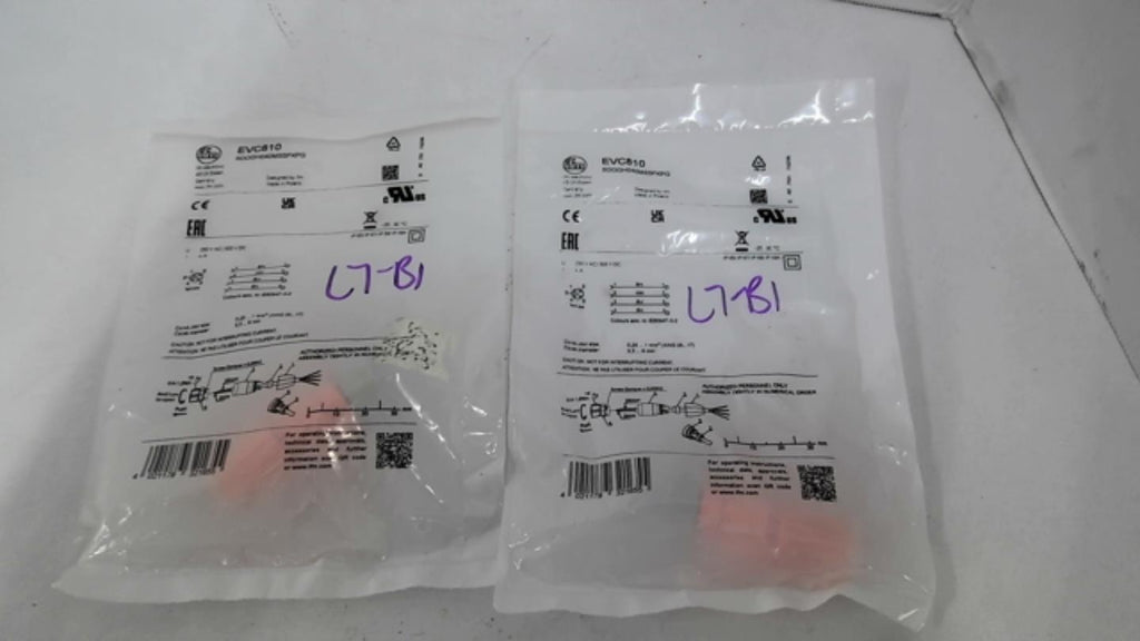IFM EVC810 Plug Lot Of 2