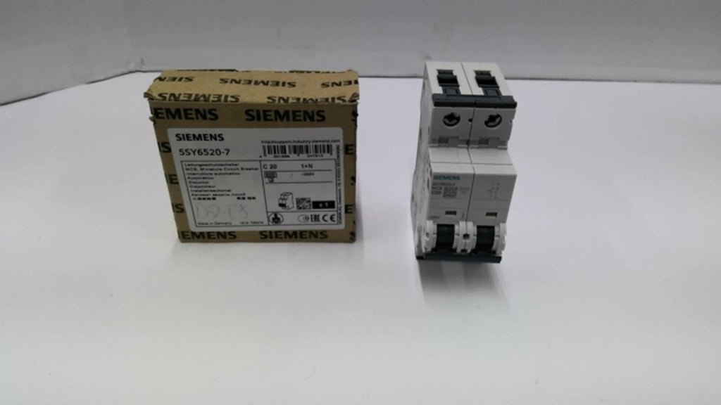 Siemens 5SY6520-7 Circuit Breaker 20 Amp 20A1+N 230 Volt