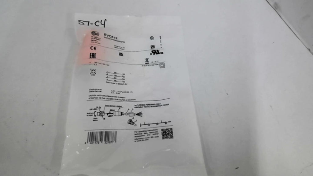 Ifm EVC812 Wirable Plug 250 Vac
