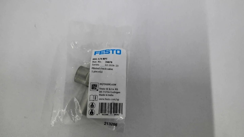 Festo HGL-1/4-NPT Check Valve
