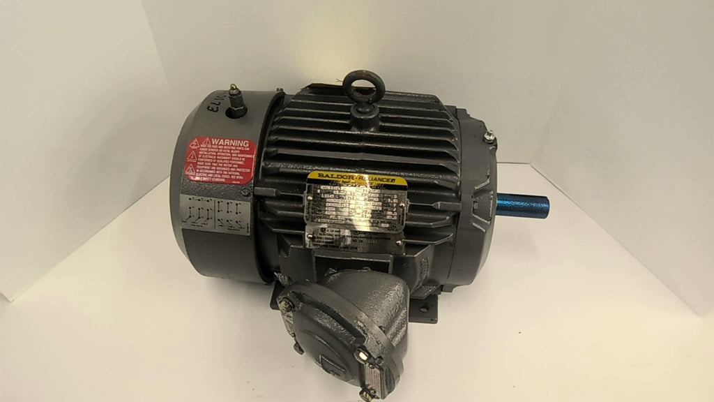 Baldor EM7544T-1 5 HP AC Motor 1800 RPM 4P 3 Phase L184T 230/460 V TEFC 60 HZ