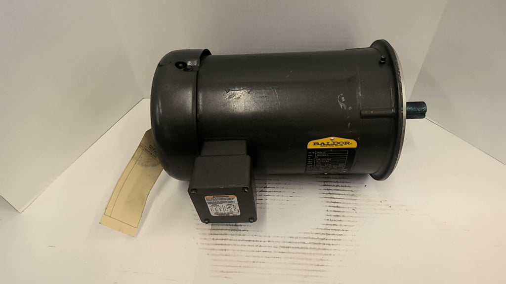 Baldor VM3615T 5 HP AC Motor 1800 RPM 4P 3 Phase 184TC 208-230/460 V TEFC 60 HZ