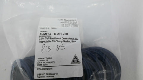 MG Newell 40MPG-TS-XR-250 Tri-Clamp Gasket Lot Of 22