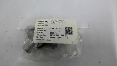 Festo SEU-1/4-NPT Quick Exhaust Valve pack of 2