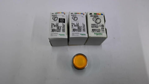 Schneider ZB4BW353 Orange Pushbutton Lot Of 3
