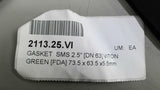 2113.25 Gasket SMS 2.5" VITON GREEN 73.5X63.5X5.5mm Lot Of 10