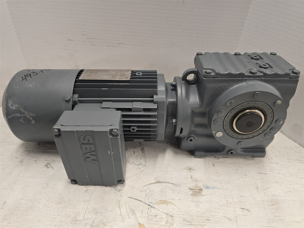 Sew SA57DT80N4/BMG/TH .75kW AC Motor 1800/36RPM 4P 3PH GEAR 277/480V TEFC 60Hz