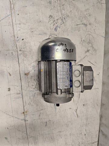 Neri Motori 99119727 .18HP AC Motor 1800RPM 4P 3PH T56C4 280/480V TEFC 60HZ