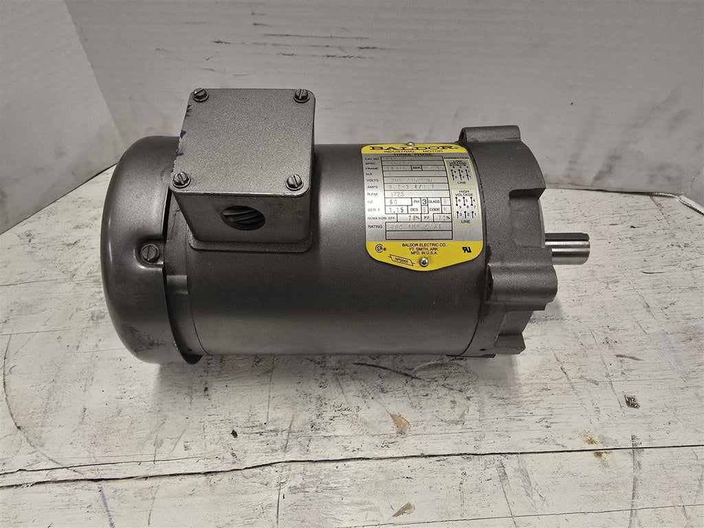 Baldor VM3546T 1HP AC Motor 1800RPM 4P 3PH 143TC 208-230/460V TEFC 60Hz