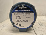Superior Slo-Syn S5700U AC Motor 72RPM Single Phase 120VAC 60HZ 221320032