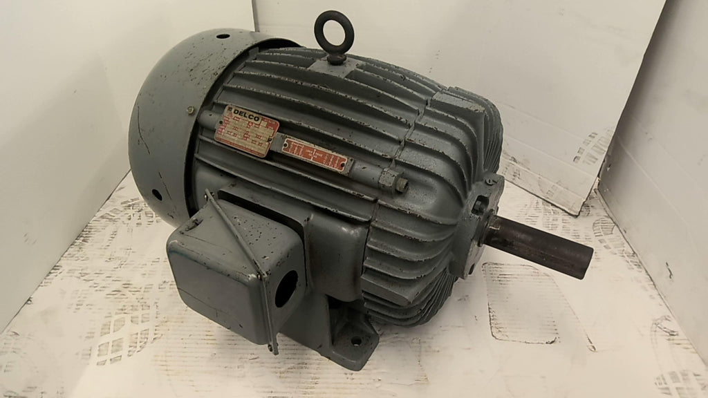 Delco 2G5100--Z 25 HP AC Motor 1800 RPM 4P 3 Phase 324U 230/460 V TEFC 60 HZ