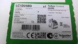 Schneider LC1D25BD TeSys Contactor 3 Pole 40 Amp 5-24 Volt 50/60 Hz