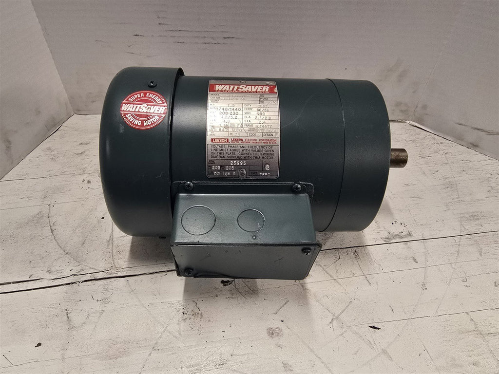 Leeson 121066.00 1.5HP AC Motor 1800RPM 4P 3PH E143TC 208-230/460V TEFC 60Hz