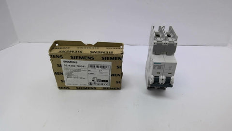 Siemens 5SJ4202-7HG41 Circuit Breaker 2 Amp 2 Pole