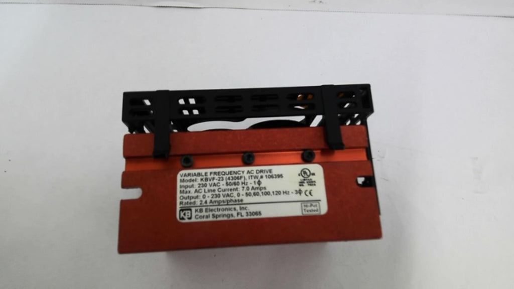 KB KBVF-23 AC Drive 230 V 3 Phase 2.4 Amps