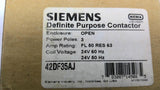 Siemens 42DF35AJ Contactor 3 Pole 24 Volt 50/60 HZ