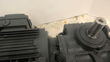 Sew Eurodrive S57DRE90M4/IS 60:1 Ratio AC Gear Motor 1.5 HP 220/380 V