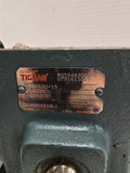 Dodge Tigear 56/150-15 Right Angle Gear Reducer .75HP 1750RPM 15:1 Ratio