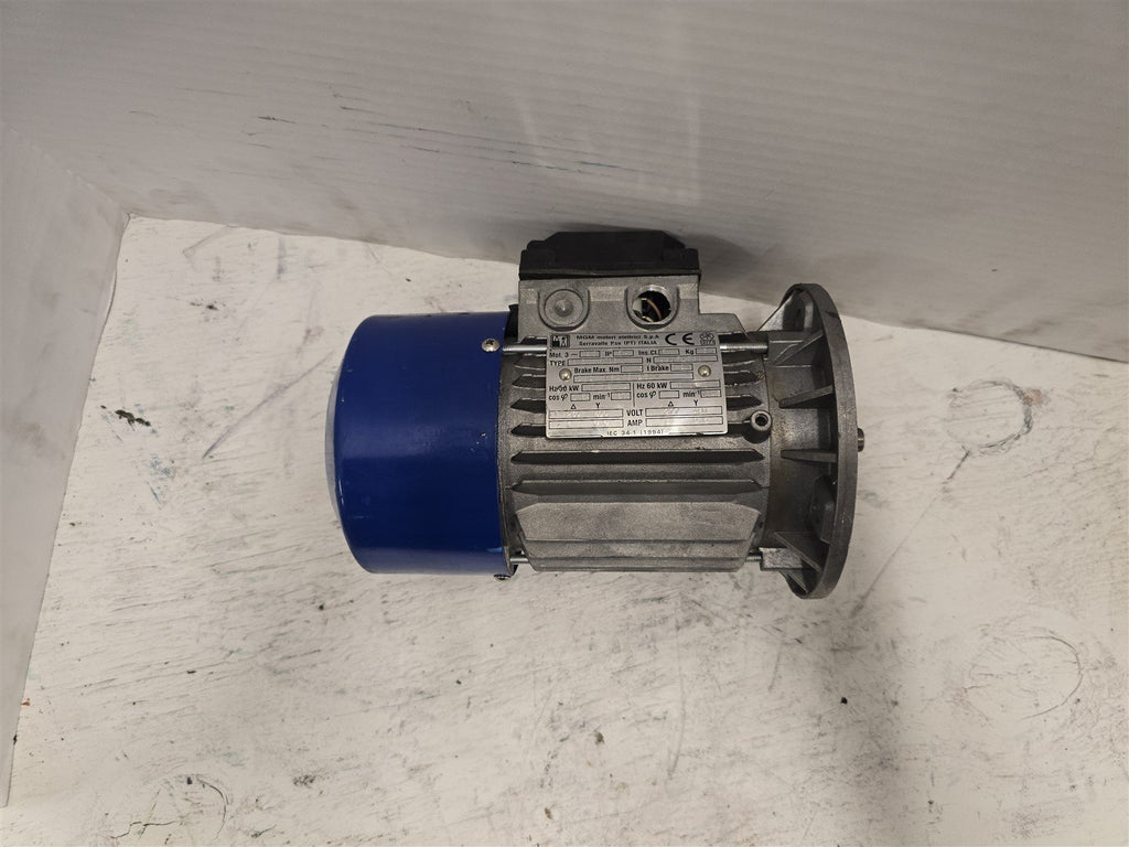 MGM BMS 63D6 .14kW AC Motor 1200RPM 6P 3PH 63D 277/480V TEFC 60Hz