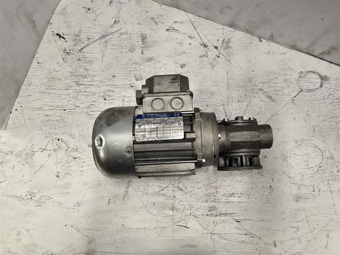 Neri Motori T56C4 .18HP GearMotor 1800RPM 4P 3PH 56C 280/480V 25:1 Ratio