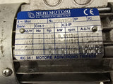 Neri Motori T56C4 .18HP AC Motor 1800RPM 4P 3PH 56C 280/480V TEFC 28:1 Ratio