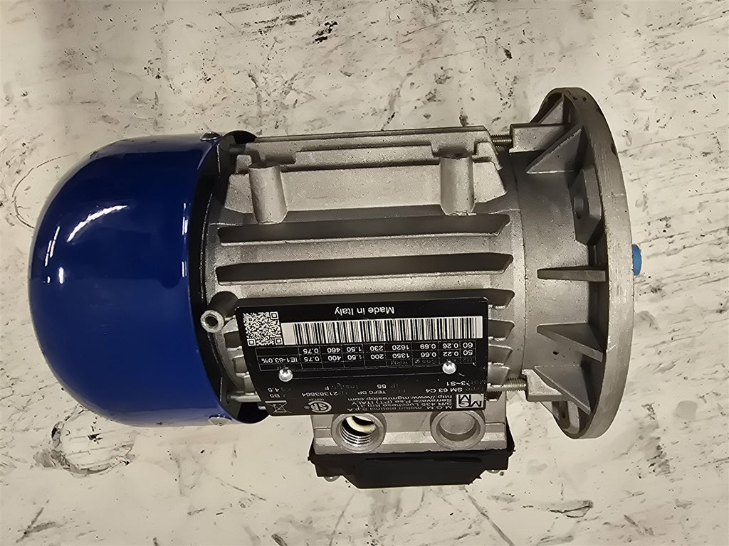 MGM SM63C4 .26kW AC Motor 1800RPM 4P 3PH 63 460V TEFC DP 60Hz