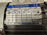 Neri Motori T56C4 .18HP AC Motor 1800RPM 4P 3PH 56C 280/480V 28:1 Ratio