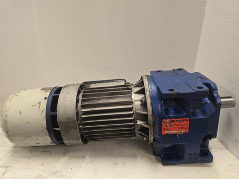 MGM BAPVD-71B2/4 .44kW AC Motor 3600RPM 2P 3PH 71B 480V 63.2:1 Ratio