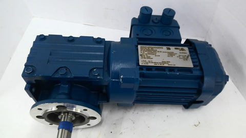 SEW EURODRIVE WF30 DRN63M2/IS Gear Motor .25 KW 240/415V 19.50:1 Ratio
