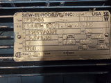 Sew Eurodrive DFT80M4 1HP AC GearMotor 1800RPM 4P 230/460V 3.98:1 Ratio