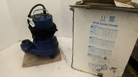 Power Flo PFSE544 1/2 HP 2" Submersible Sewage Pump 3 Phase 480 V