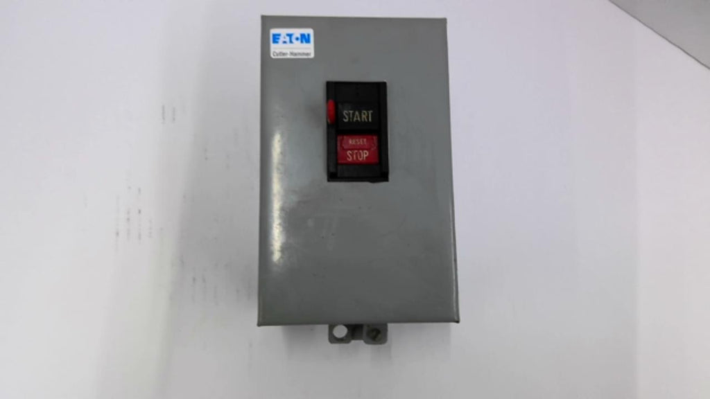 Eaton B100M0CA Manual Motor Starter 3 Phase Box Length=7.625" Width=4 .75"