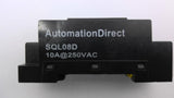 Automation Direct SQL08D Relay Base 10 Amp 250 VAC Lot Of 4