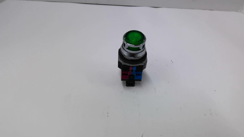Idec ALFD-2211DNUG Green Illuminated Pushbutton With HWU01 & HWU10 Contact Block