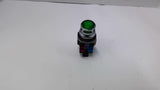 Idec ALFD-2211DNUG Green Illuminated Pushbutton With HWU01 & HWU10 Contact Block