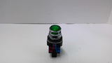 Idec ALFD-2211DNUG Green Illuminated Pushbutton With HWU01 & HWU10 Contact Block